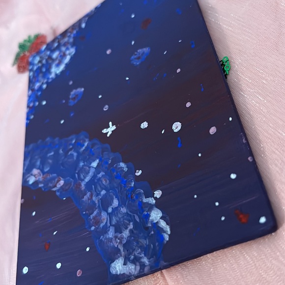 Hand Painted Abstract Night Sky - Picture 5 of 7
